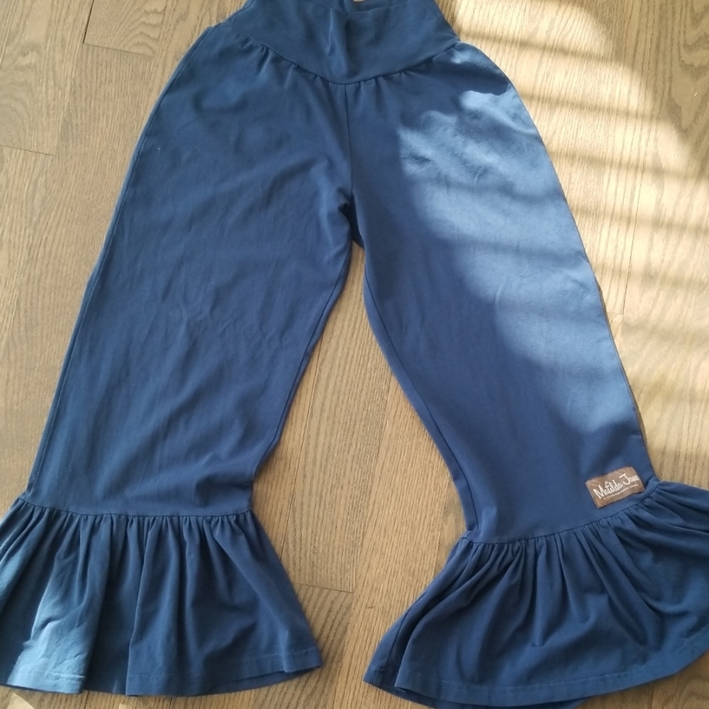 Matilda Jane navy blue giant ruffle pants